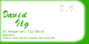 david ilg business card